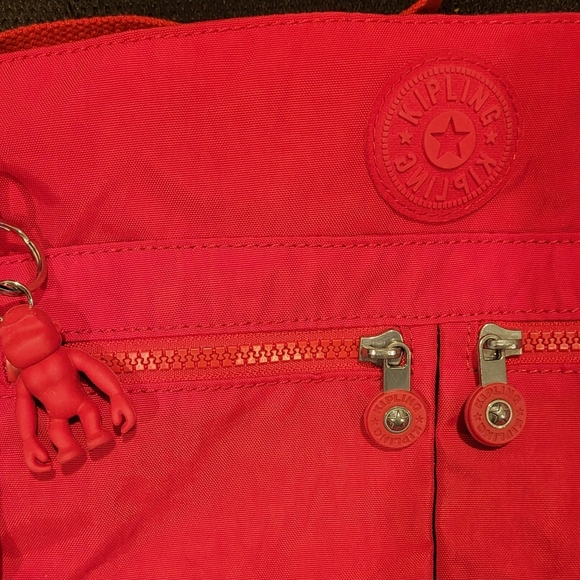 Kipling Angie Red Rouge Crossbody Purse Bag New With Tags! - Picture 3 of 10